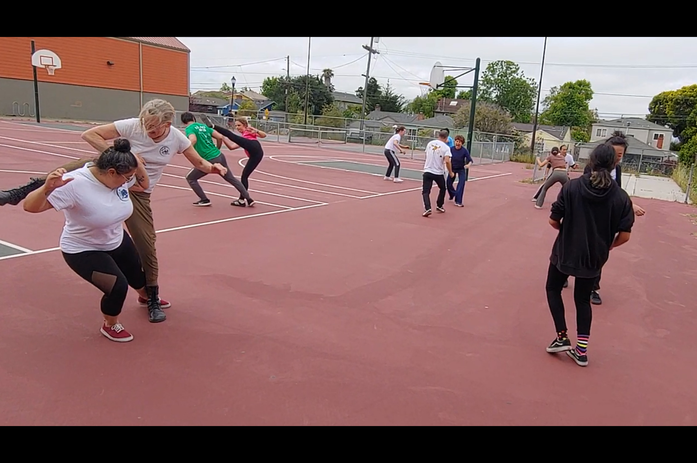 Park capoeira class