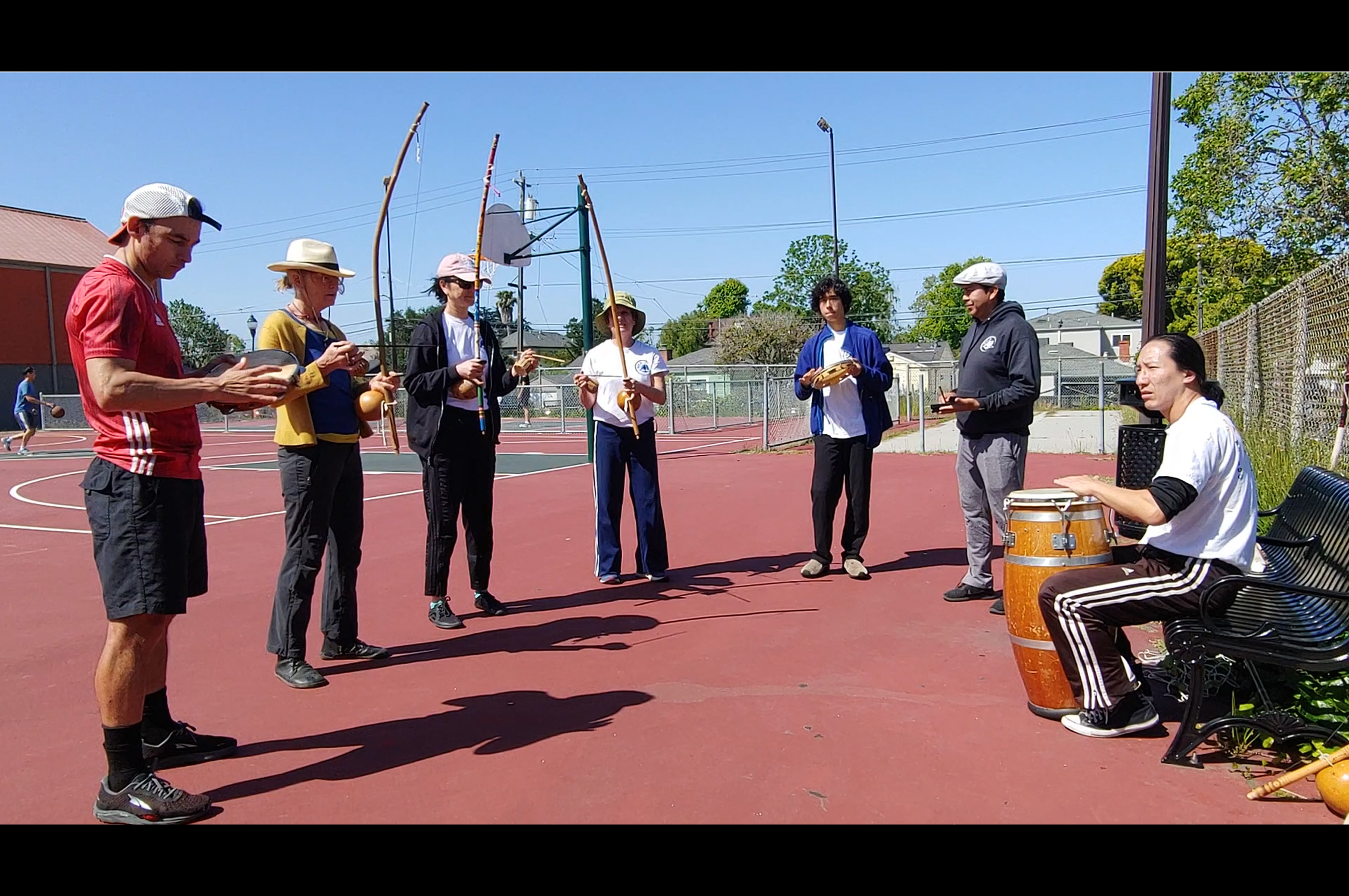 Park capoeira class